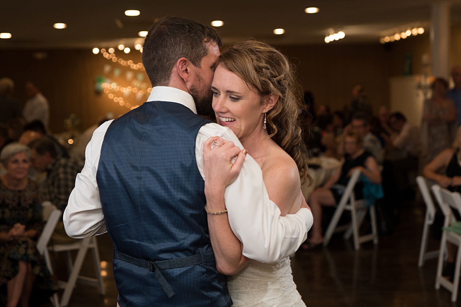 First Dance during reception at Eventful at Locust Grove wedding-KC-Wedding-Photographer-Emily-Lynn-Photography