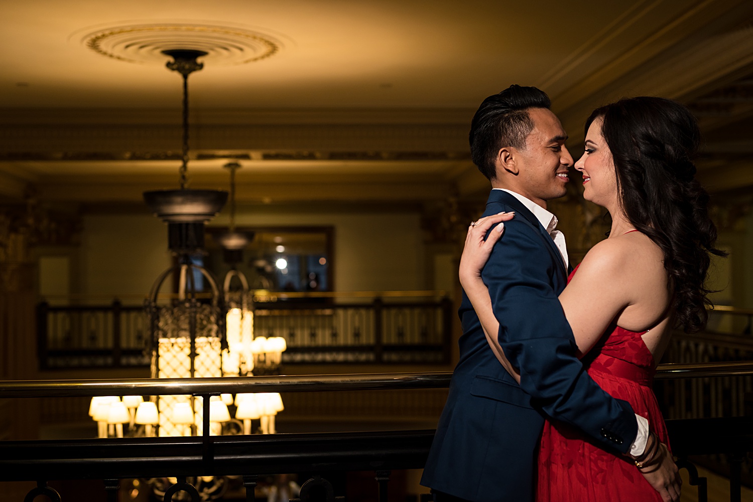 Photos at The President Hotel, Kansas City, MO. Downtown KC Engagement Photos-KC-Engagement-Photographer-Emily-Lynn-Photography