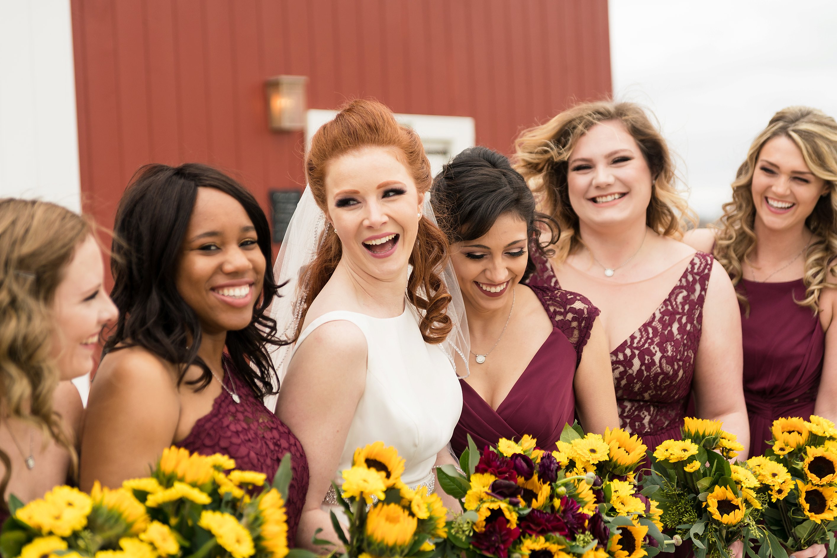 Bridesmaids Photos. Wedding-Party-Photos-The-Barn-at-Kill-Creek-Wedding-Photos-De-Soto-KS-Emily-Lynn-Photography