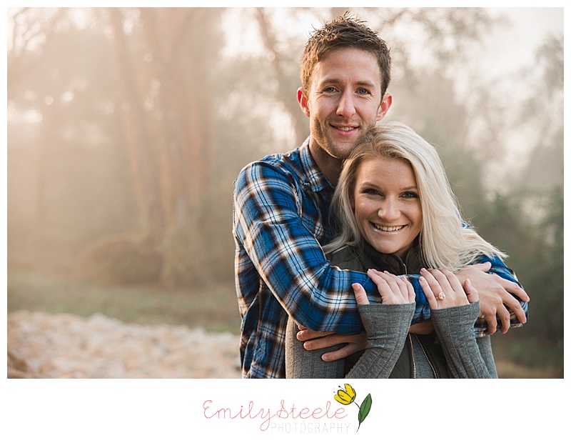 Sunrise engagement photo Lawrence, KS