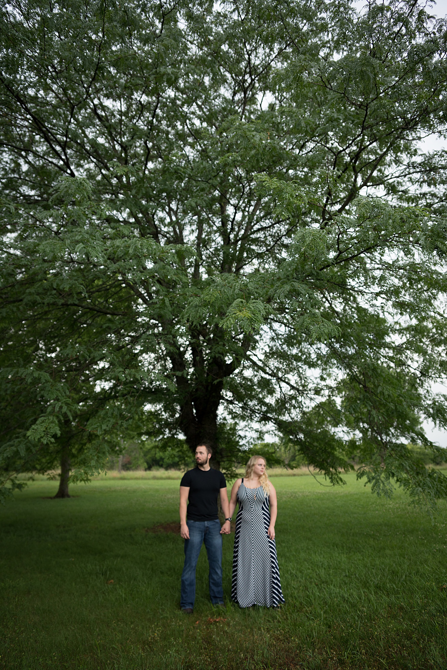 Standing engagement photos Emily Lynn Photography